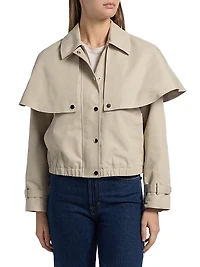 Lyla Layered Cotton-Blend Jacket