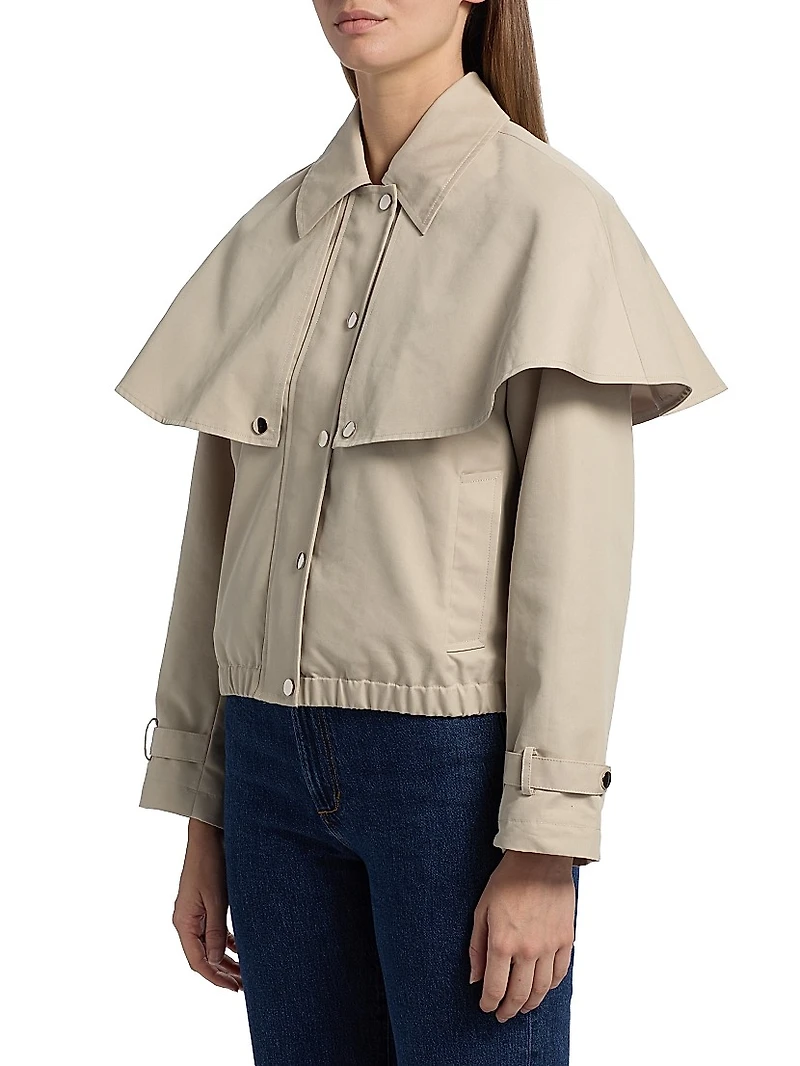 Lyla Layered Cotton-Blend Jacket