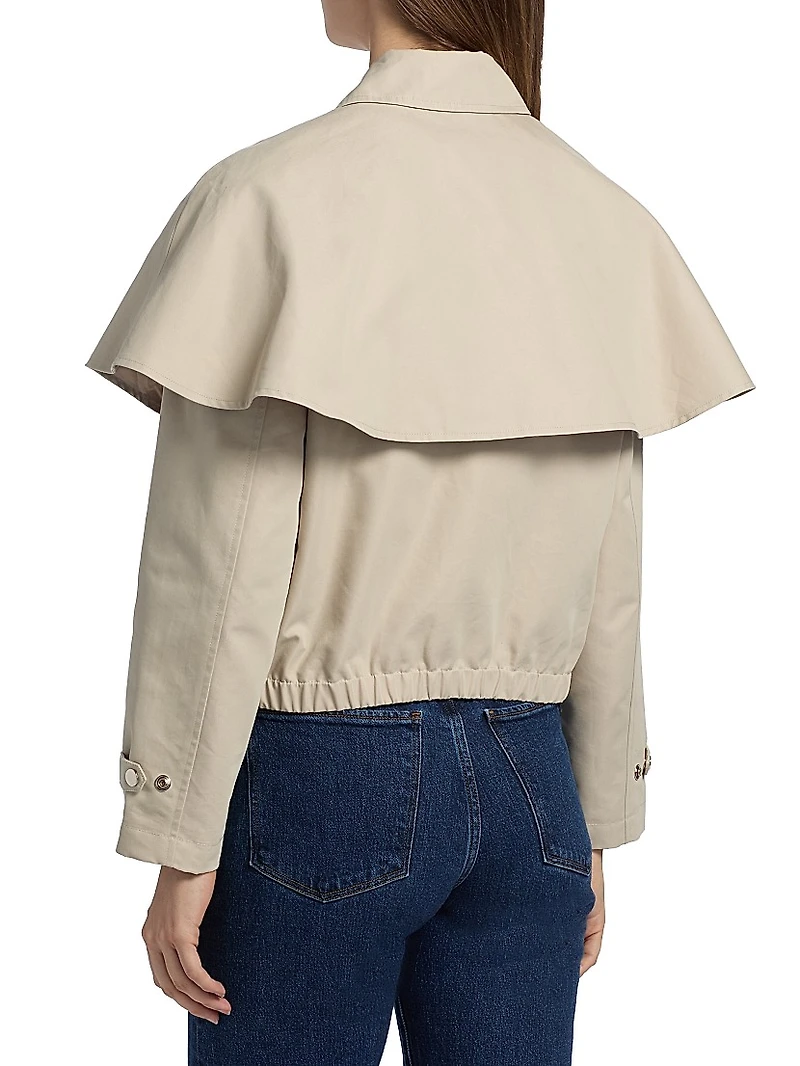 Lyla Layered Cotton-Blend Jacket