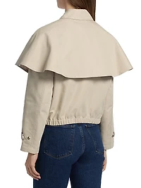 Lyla Layered Cotton-Blend Jacket