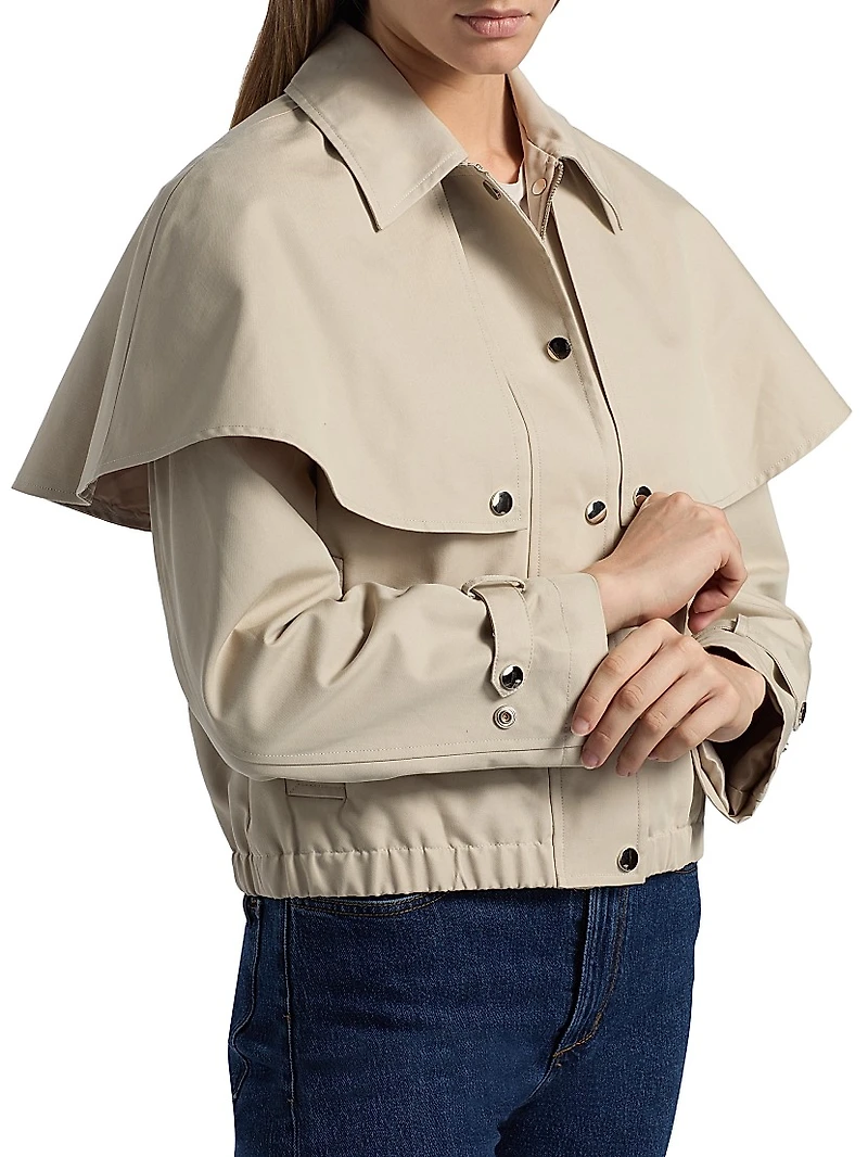 Lyla Layered Cotton-Blend Jacket