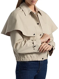 Lyla Layered Cotton-Blend Jacket