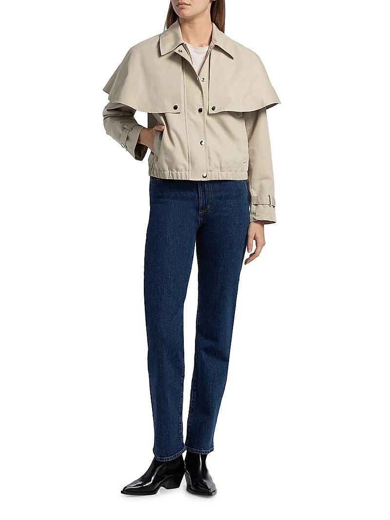 Lyla Layered Cotton-Blend Jacket