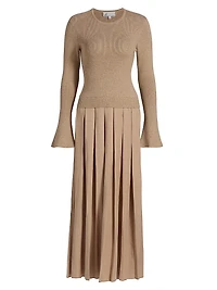 Meryl Pleated Maxi Dress