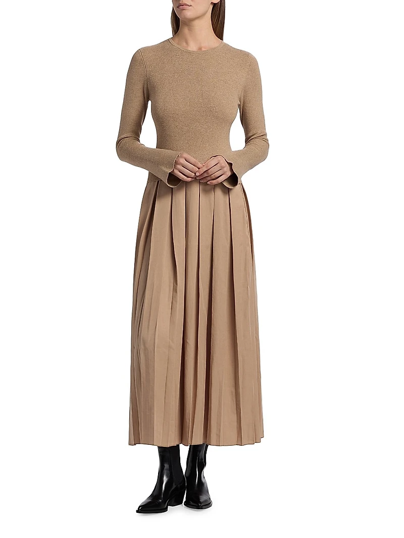 Meryl Pleated Maxi Dress