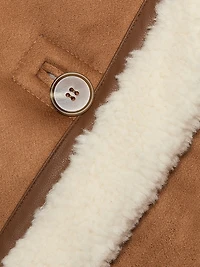 Athena Faux Shearling-Trimmed Vest