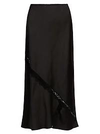 Katrina Lace-Trimmed Midi-Skirt