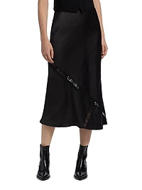 Katrina Lace-Trimmed Midi-Skirt