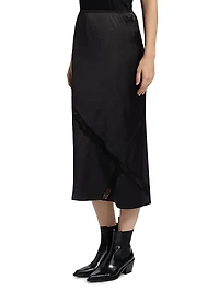 Katrina Lace-Trimmed Midi-Skirt