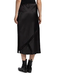 Katrina Lace-Trimmed Midi-Skirt