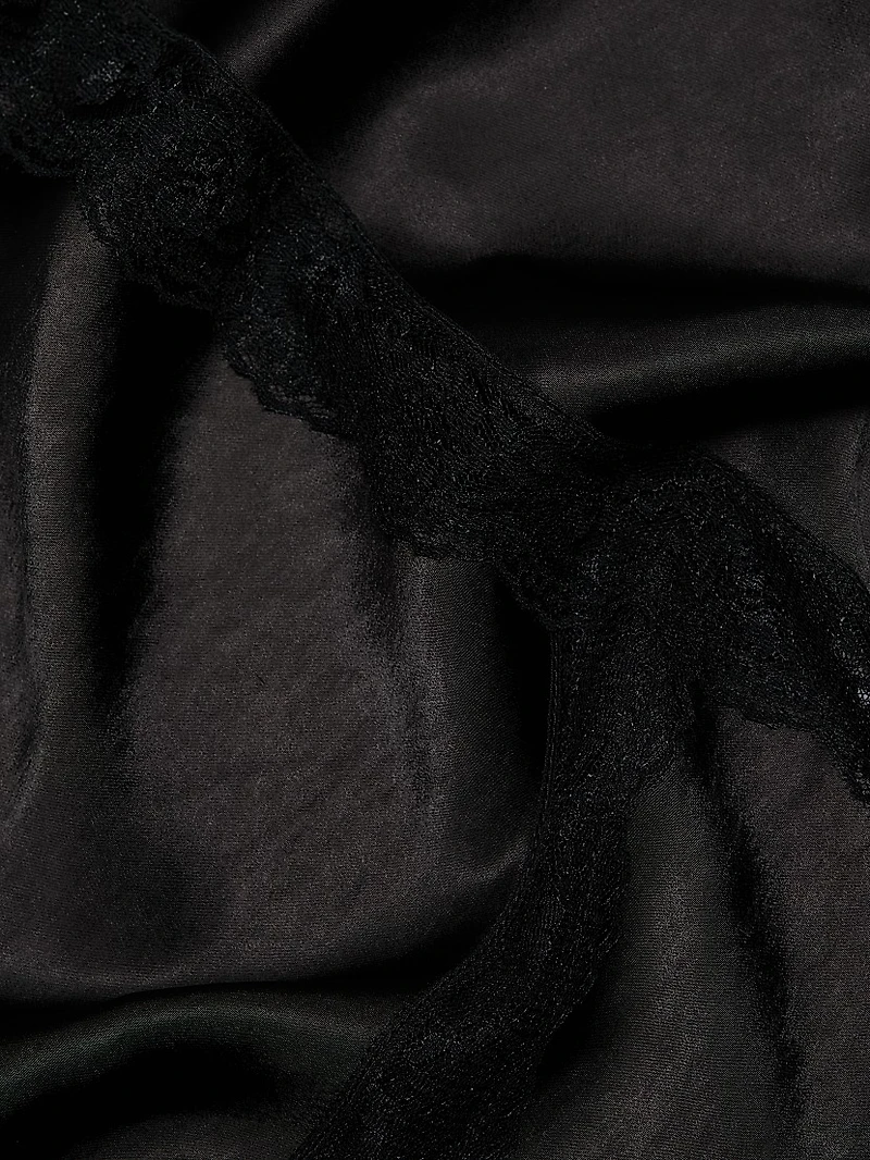 Katrina Lace-Trimmed Midi-Skirt