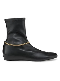 Norma Chain-Link Accented Booties