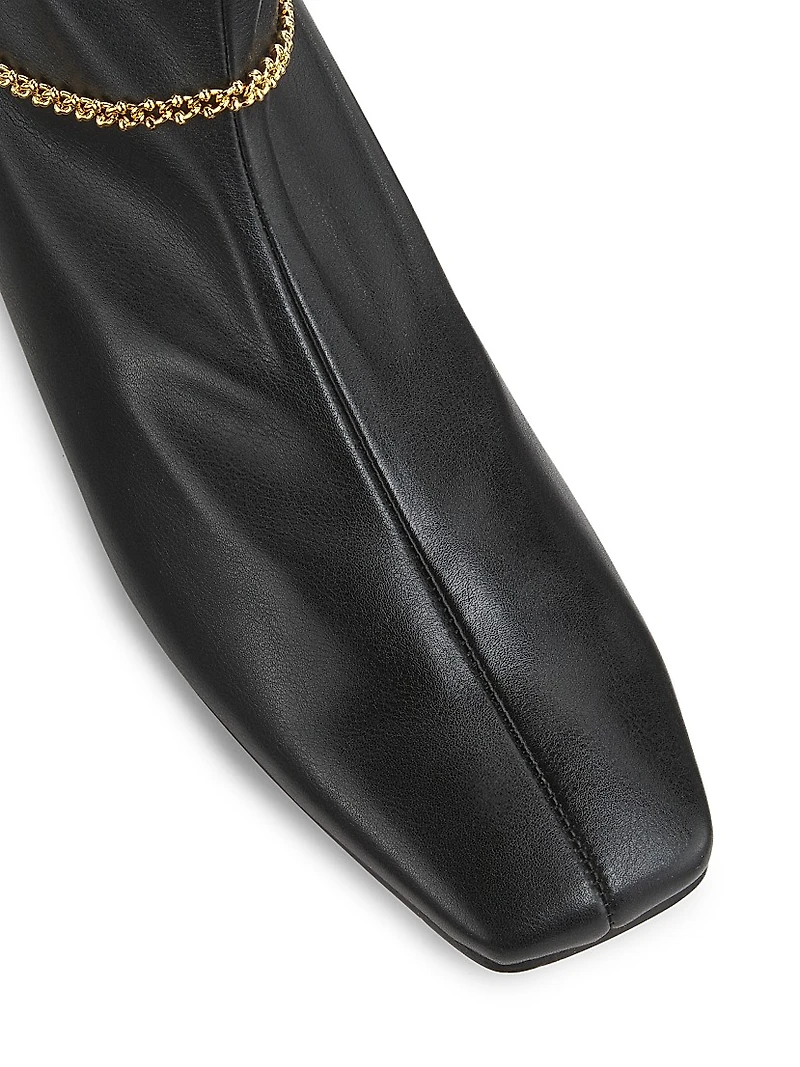 Norma Chain-Link Accented Booties
