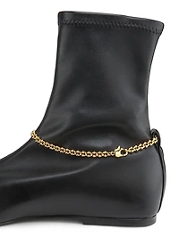 Norma Chain-Link Accented Booties