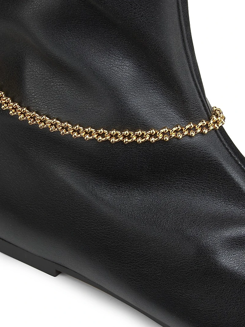 Norma Chain-Link Accented Booties