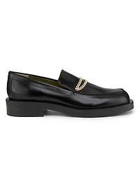 Noemi Leather Chain Loafers