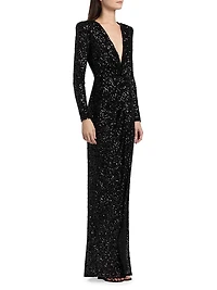 Sequin Paillettes Gown