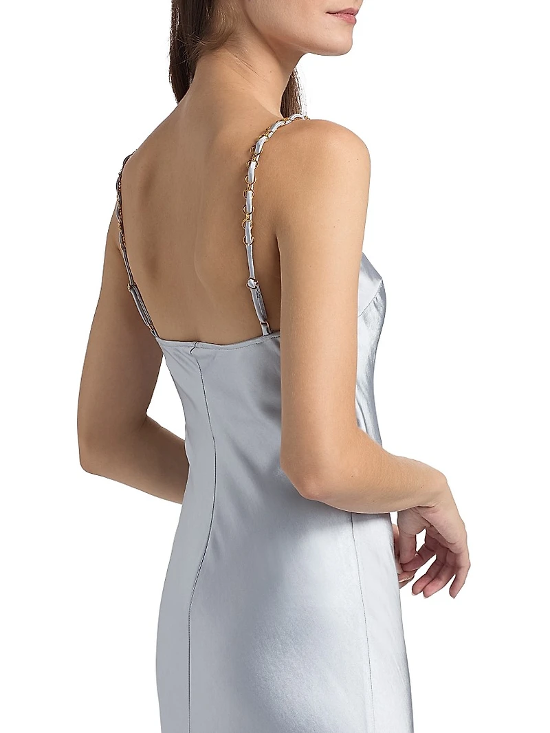 Bias-Cut Satin Gown