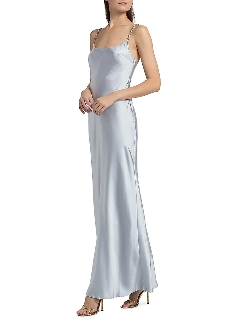 Bias-Cut Satin Gown