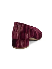 Tabi Ballerina 35MM Textured Velvet Pumps