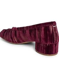 Tabi Ballerina 35MM Textured Velvet Pumps