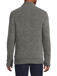 Rib-Knit Quarter-Zip Sweater