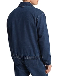 Denim Zip-Up Shirt Jacket