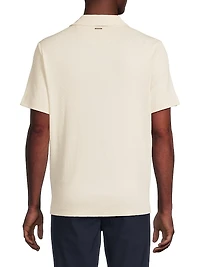 Stretch-Cotton Johnny-Collar Polo Shirt