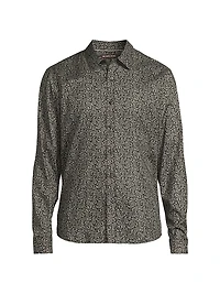 Paisley Cotton-Voile Button-Front Shirt