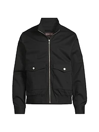 Harrington Stretch-Cotton Zip-Up Jacket