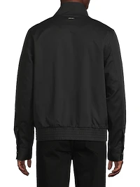 Harrington Stretch-Cotton Zip-Up Jacket