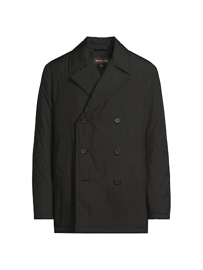 Water Resistant Double-Breasted Peacoat