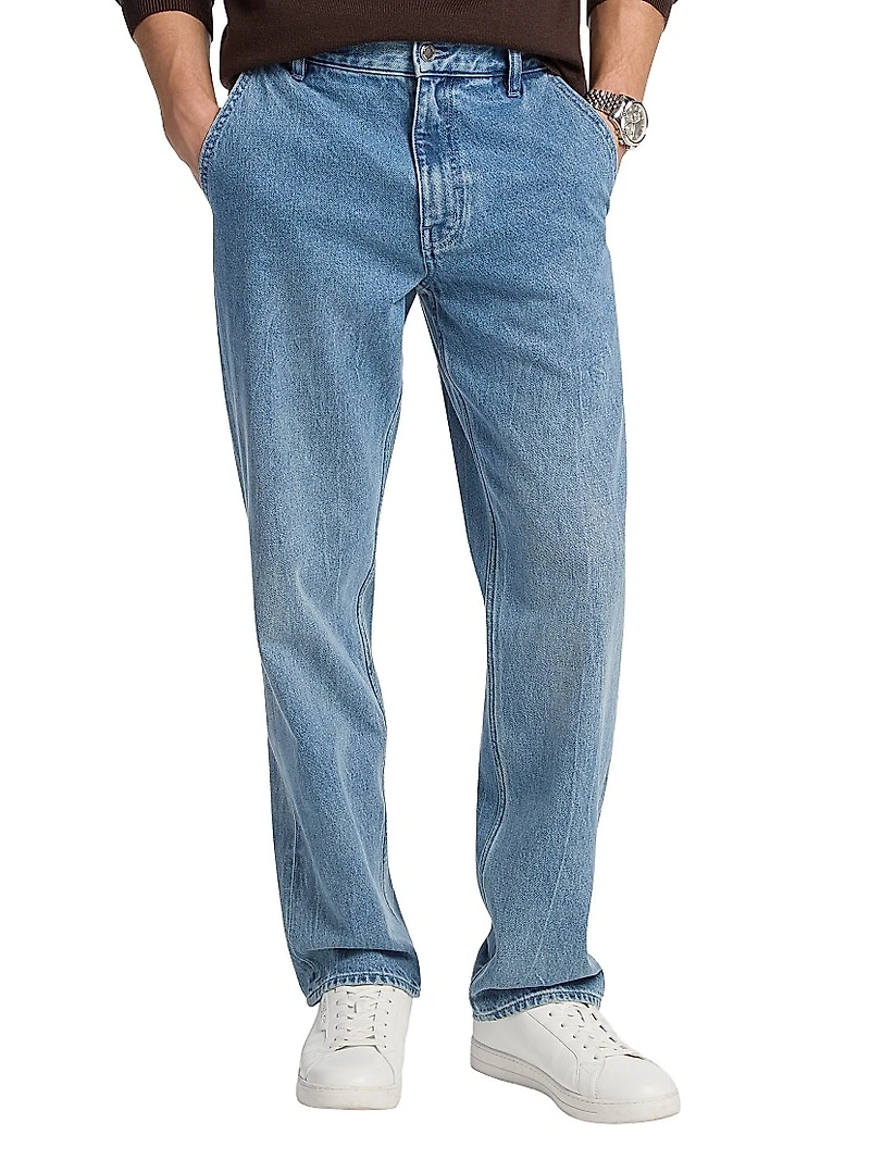 Finn Stretch-Cotton Straight-Leg Jeans