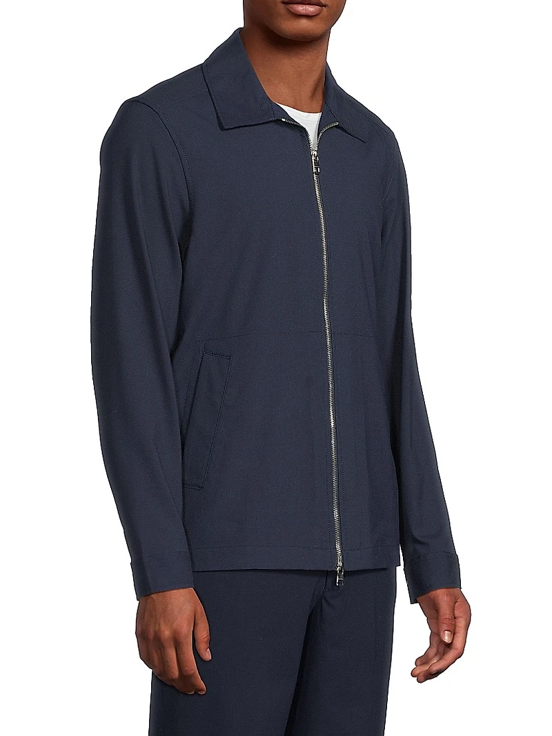 Stretch Technical Zip-Up Shirt