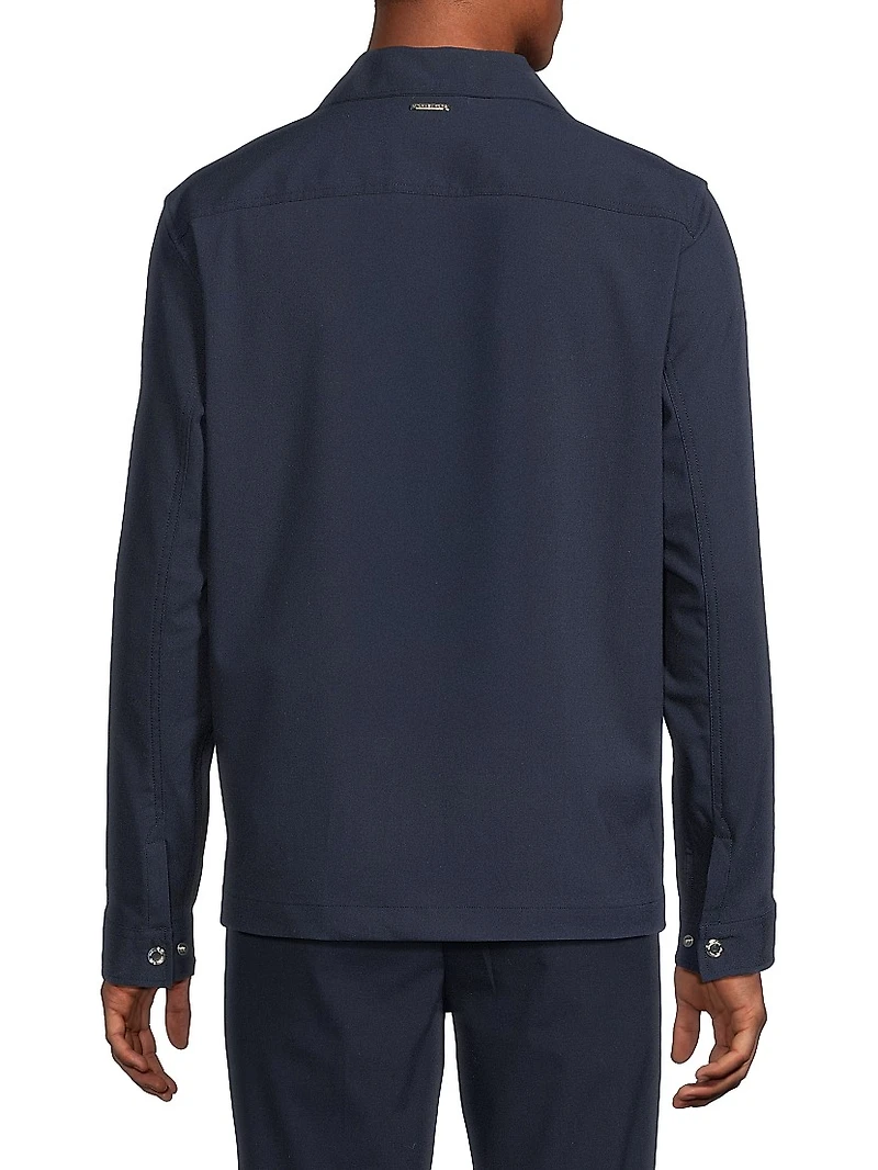 Stretch Technical Zip-Up Shirt