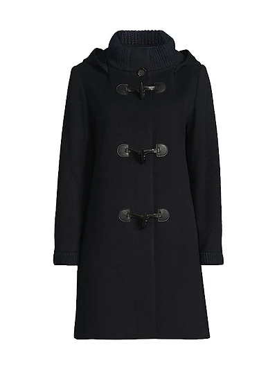 Icons Wool-Blend Toggle Coat