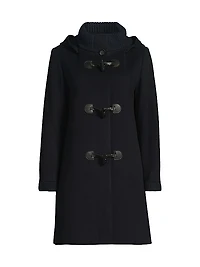 Icons Wool-Blend Toggle Coat