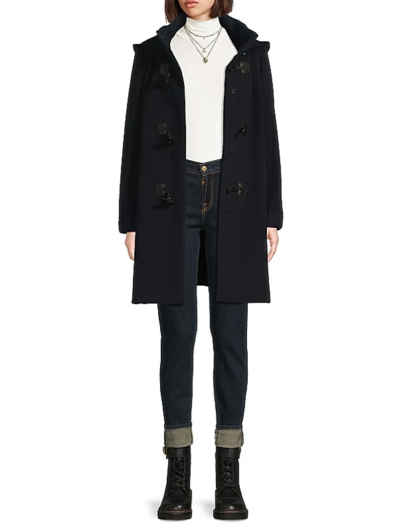 Icons Wool-Blend Toggle Coat