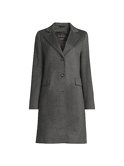 Icons Wool-Cashmere Mid-Length Coat