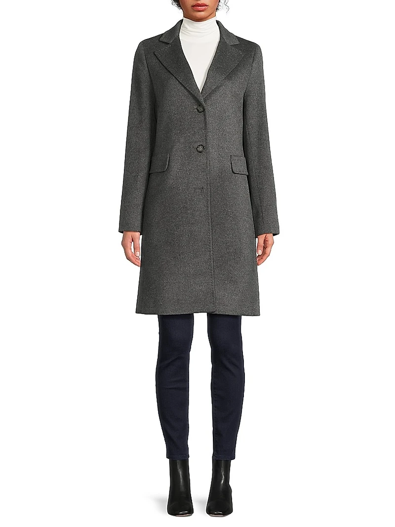 Icons Wool-Cashmere Mid-Length Coat