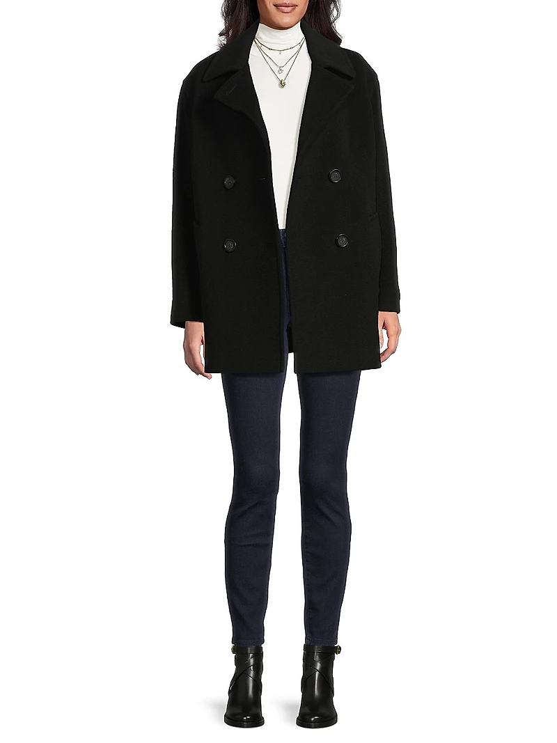 Icons Notch Collar Peacoat
