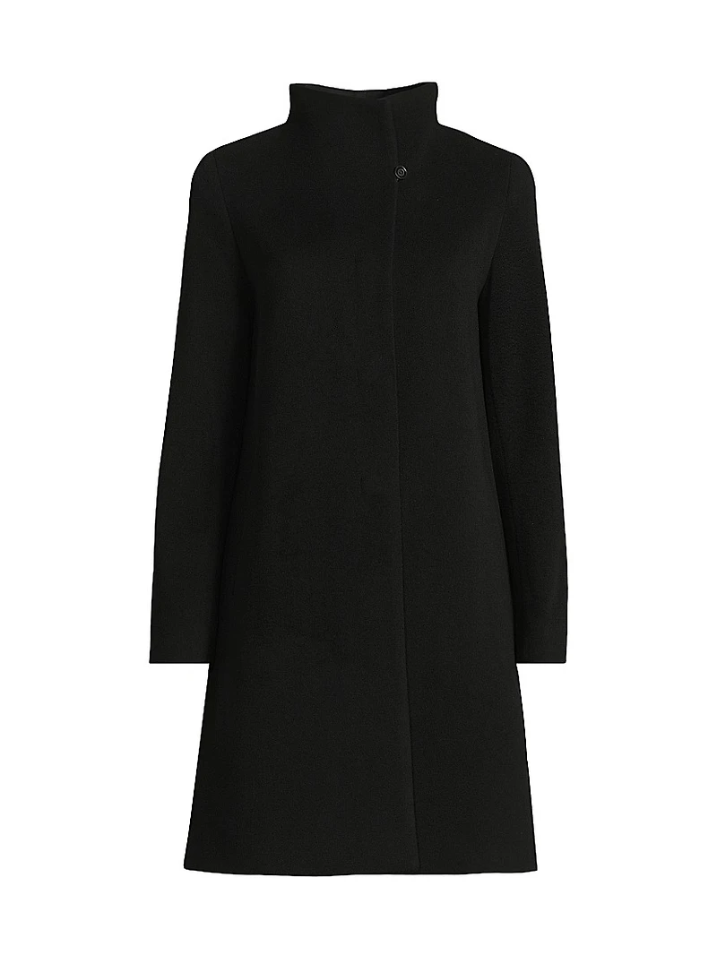 Icons Envelope Collar Mid Length Coat