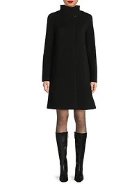 Icons Envelope Collar Mid Length Coat