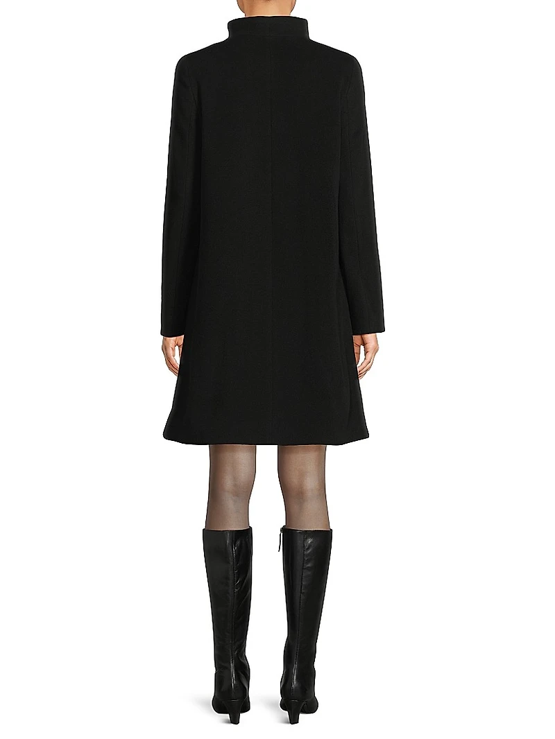 Icons Envelope Collar Mid Length Coat