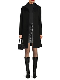 Icons Envelope Collar Mid Length Coat