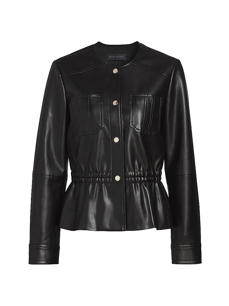 Aliza Faux-Leather Jacket
