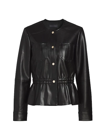 Aliza Faux-Leather Jacket