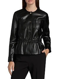 Aliza Faux-Leather Jacket