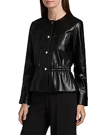 Aliza Faux-Leather Jacket