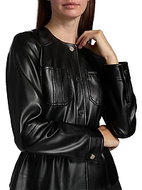 Aliza Faux-Leather Jacket